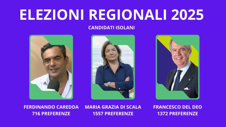 Del Deo, Di Scala, Caredda: i tre volti ischitani delle regionali