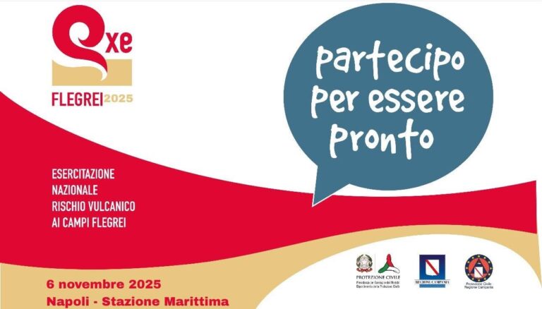 Campi Flegrei, esercitazione nazionale 5-6 novembre: simulata evacuazione via mare verso Sicilia e Sardegna