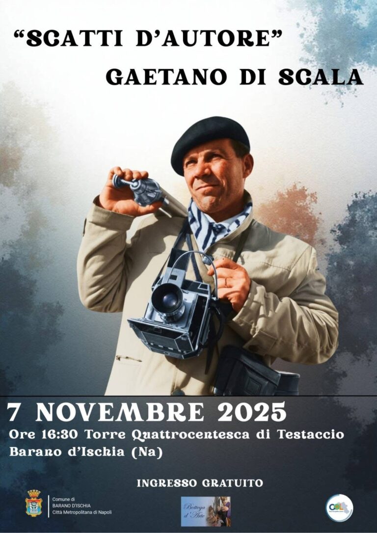 BARANO, INAUGURAZIONE MOSTRA “SCATTI D’AUTORE” DEDICATA A GAETANO DI SCALA