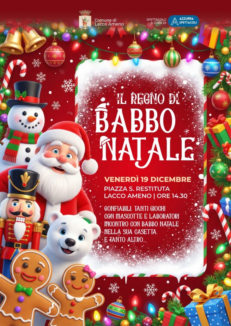 Lacco Ameno si trasforma nel Regno di Babbo Natale: un pomeriggio di magia per grandi e piccini
