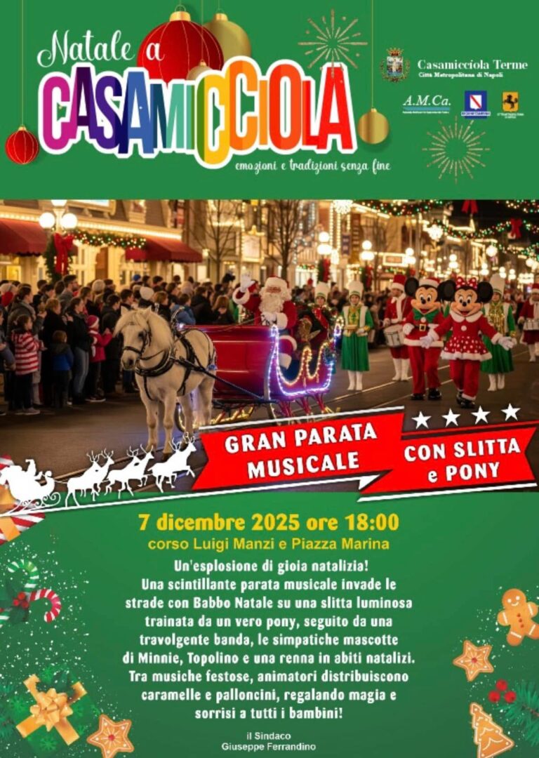 A CASAMICCIOLA IL NATALE SI ACCENDE IL 7 DICEMBRE