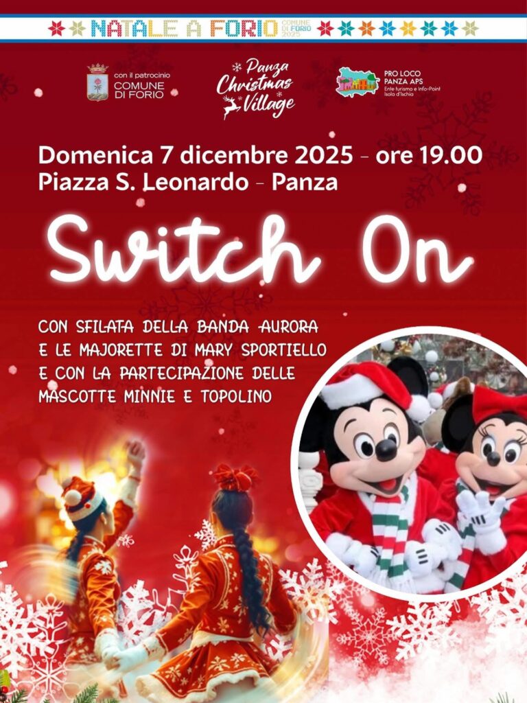 Switch On – Panza Christmas Village: Domenica 7 dicembre 2025, ore 19:00 in Piazza San Leonardo