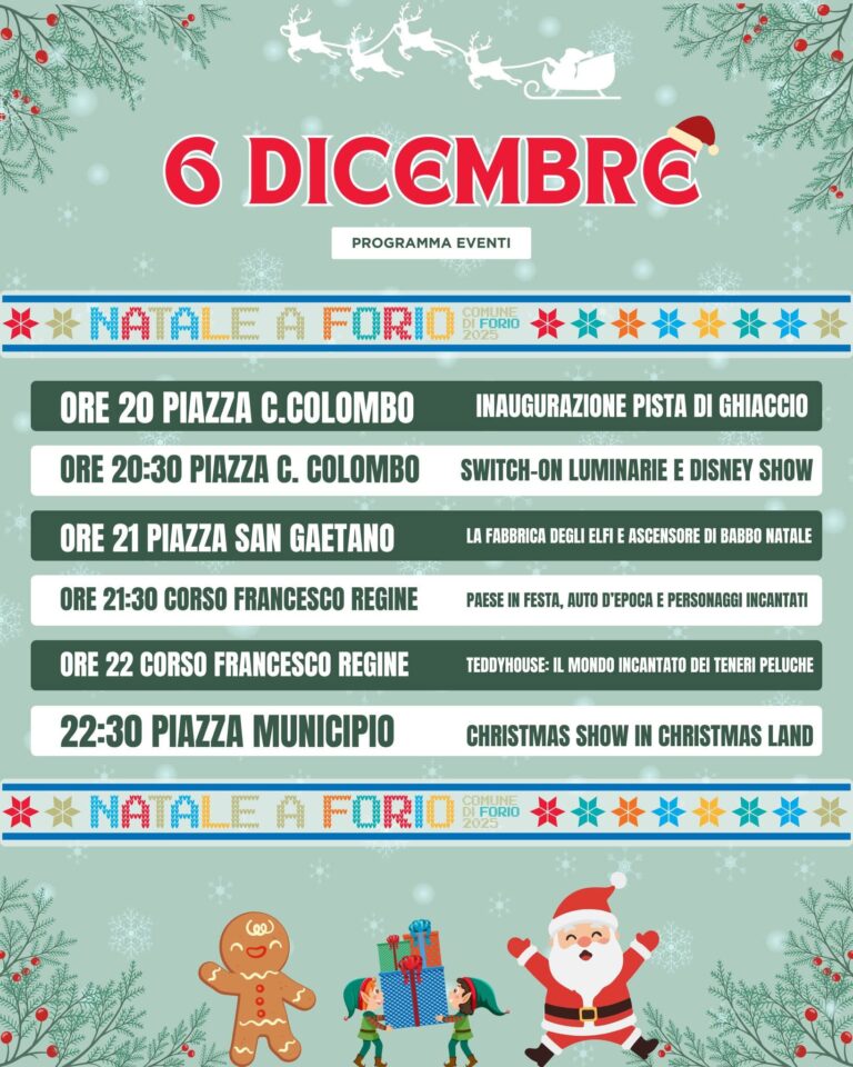 Switch On a Forio: il Natale si accende il 6 dicembre. Programma
