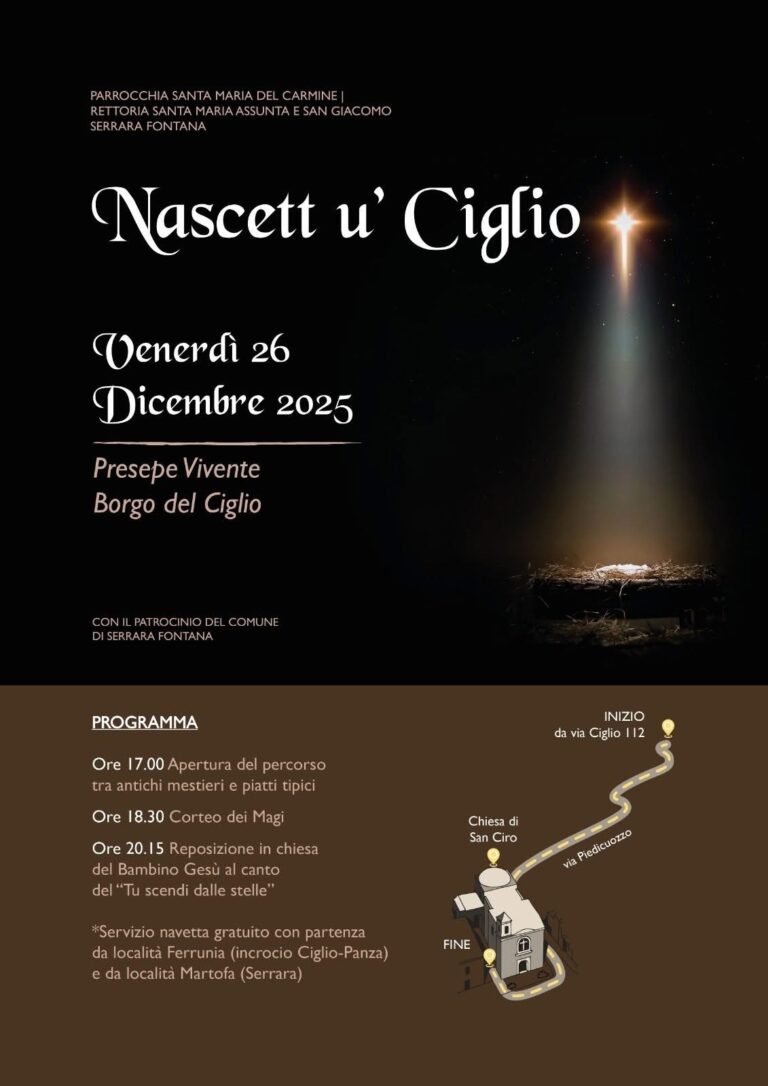 NASCETT U CIGL: magia del Natale prende vita a Ciglio con il Presepe Vivente