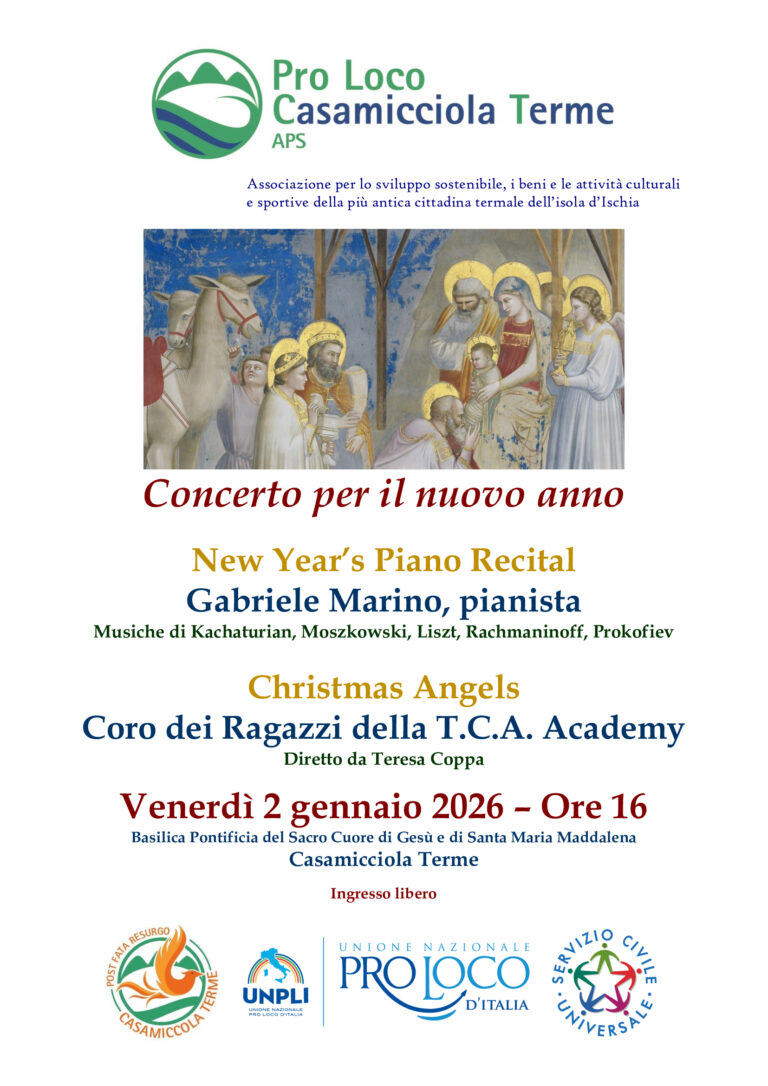 Casamicciola Terme, il “Concerto per il nuovo anno” il 2 gennaio 