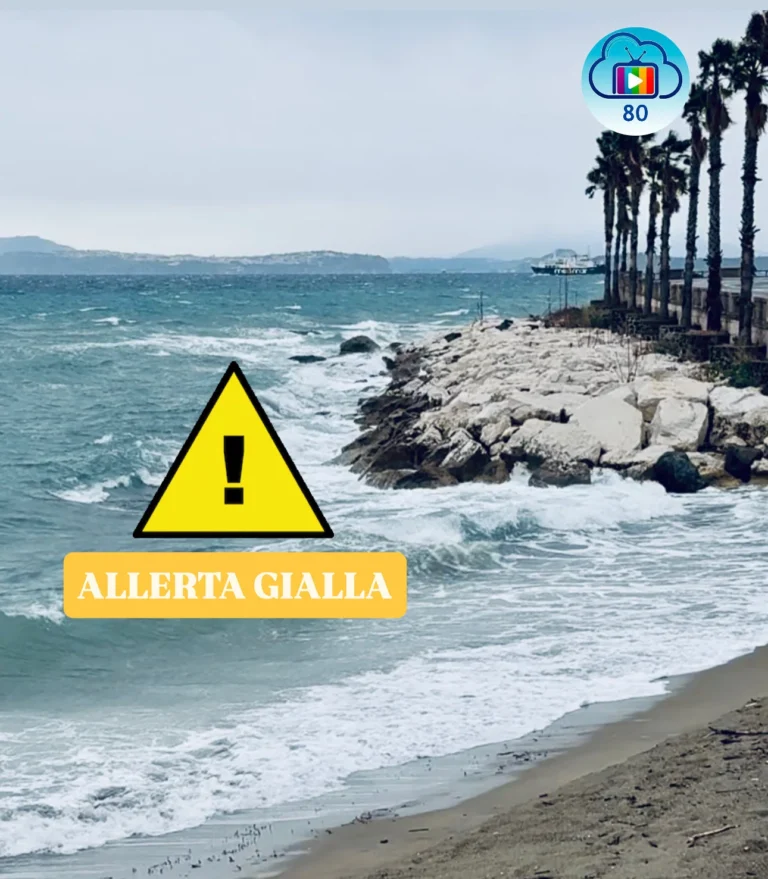 ALLERTA METEO GIALLA SU FASCIA COSTIERA CAMPANIA: TEMPORALI IMPROVVISI E INTENSI