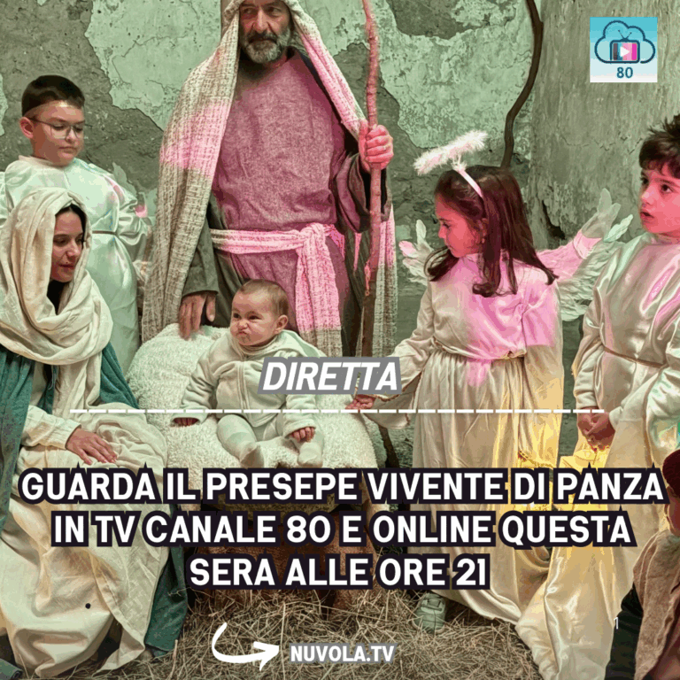 Guarda il Presepe Vivente di Panza in TV canale 80 e online questa sera alle ore 21 