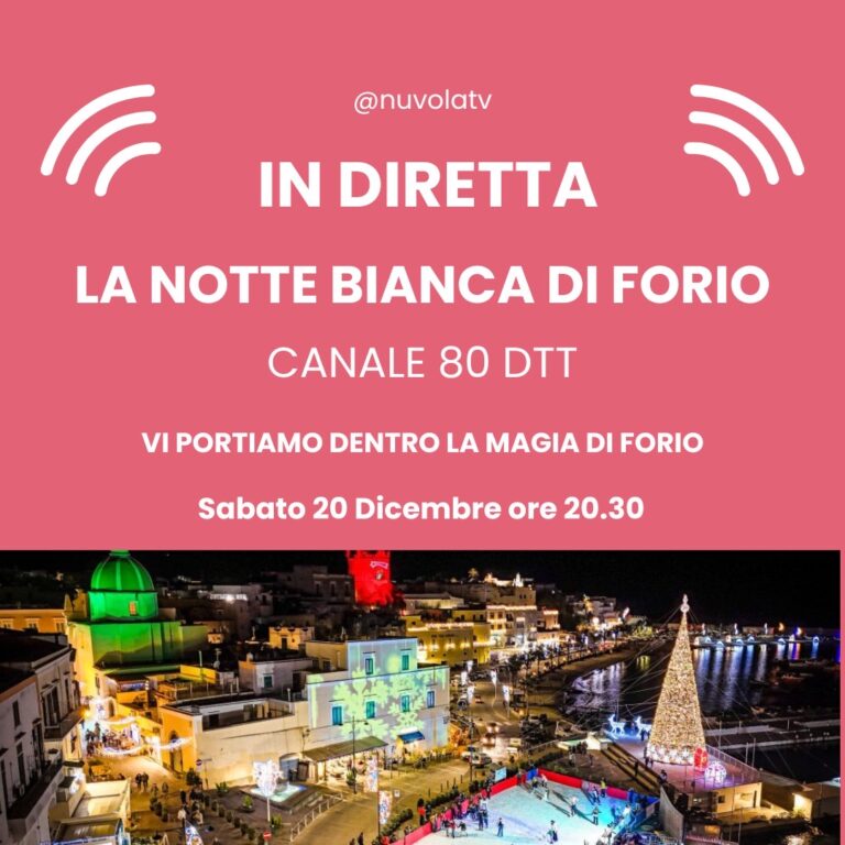 Notte Bianca a Forio con Rocco Hunt: seguila in diretta dalle 20:30 sul Canale 80!