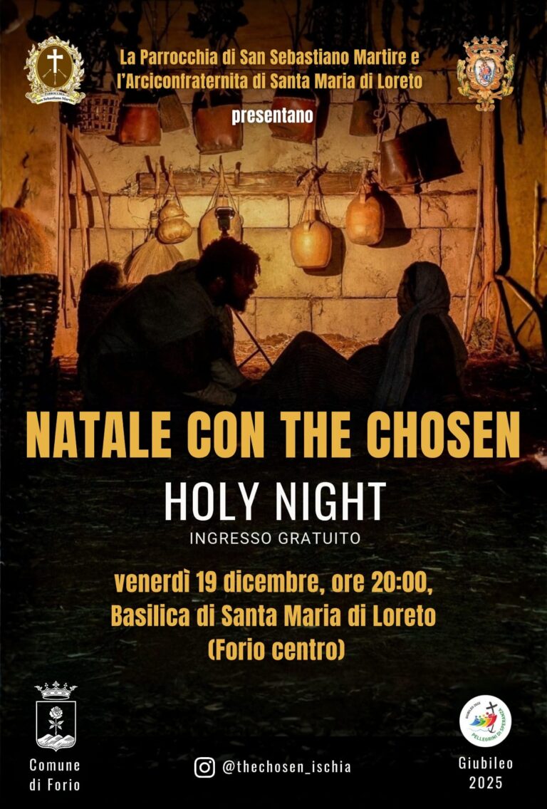 Ischia celebra il Natale con “The Chosen – Holy Night”: fede, musica e cinema nella Basilica di Forio