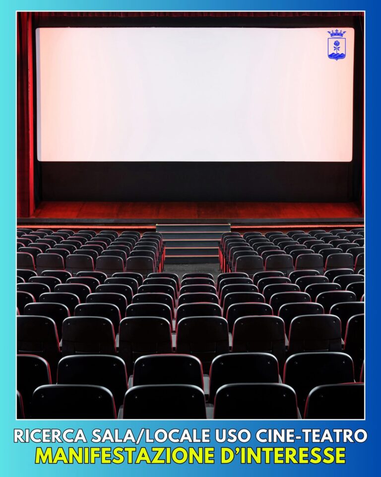 IL COMUNE DI FORIO CERCA UNA SALA/LOCALE AD USO CINE-TEATRO