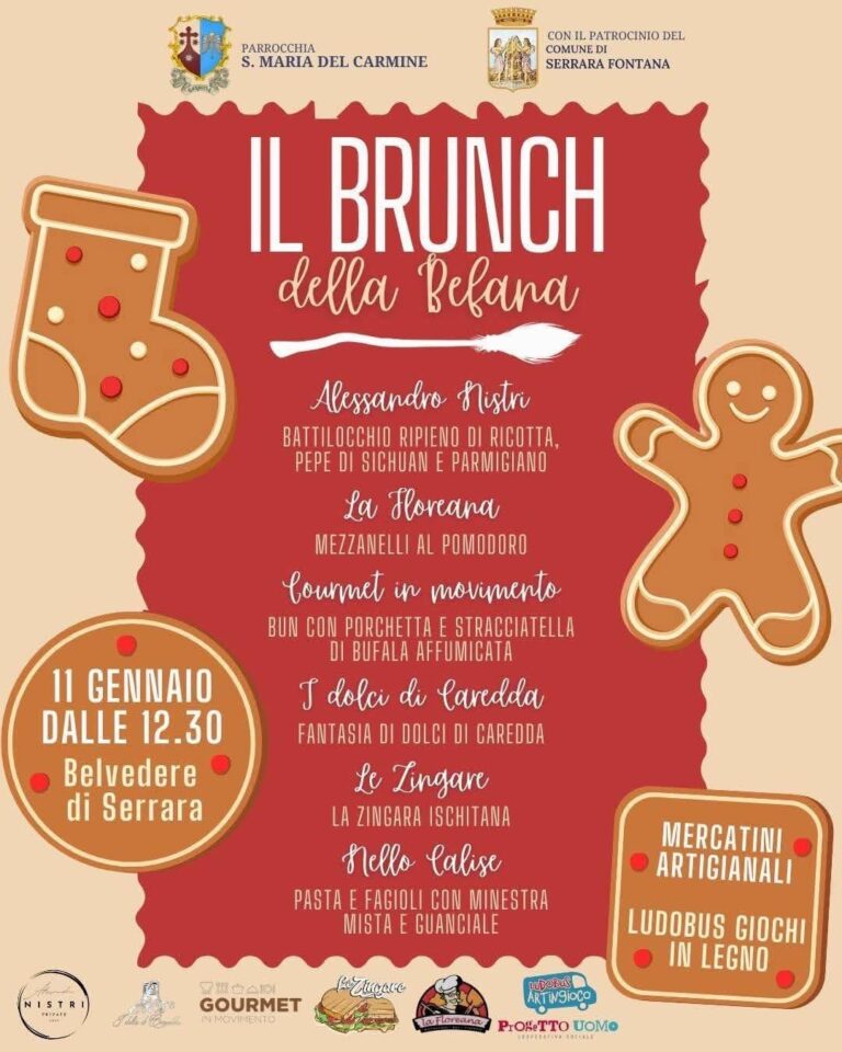 A Serrara arriva “Il Brunch della Befana”: gusto, tradizione e artigianato al Belvedere