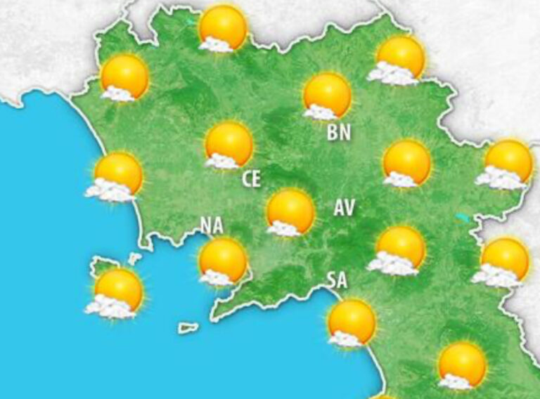 METEO CAMPANIA: GIORNATA DISCRETA, DALLA SERA PIOGGIA PER TUTTO IL WEEK END 