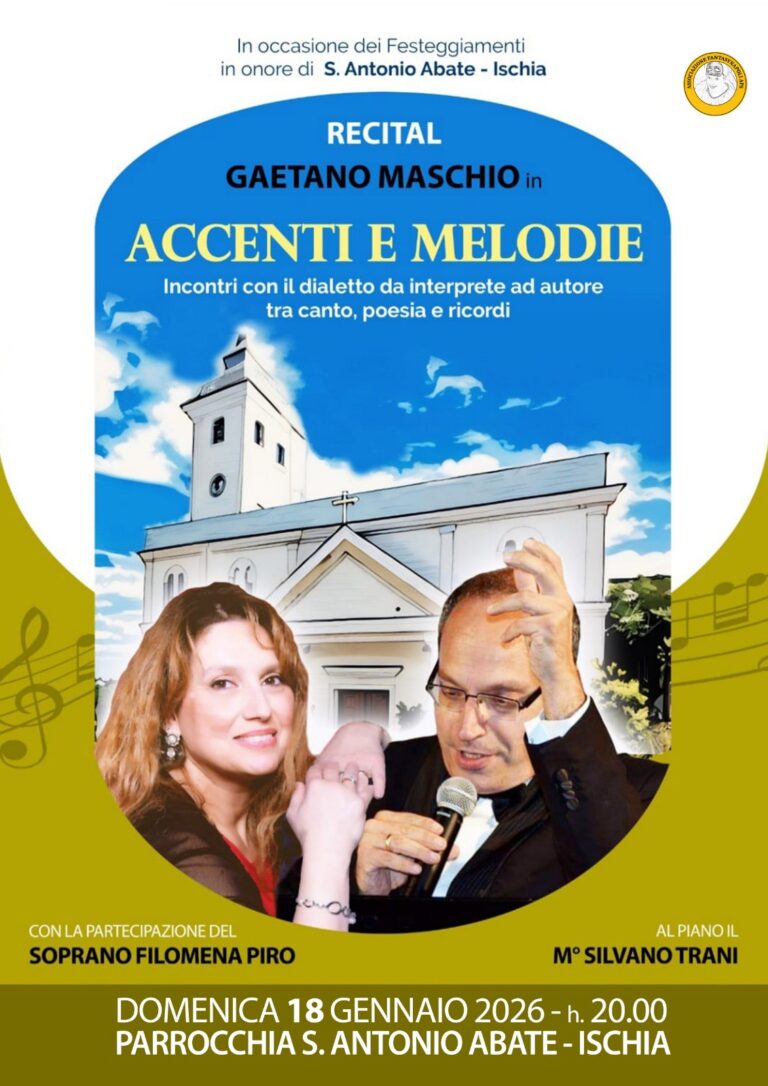 Ischia, il dialetto diventa arte con il recital “Accenti e Melodie” di Gaetano Maschio