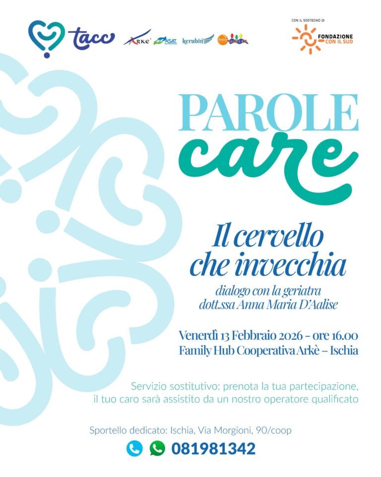 “Parole Care”, il progetto TACC apre il ciclo di incontri a Ischia 