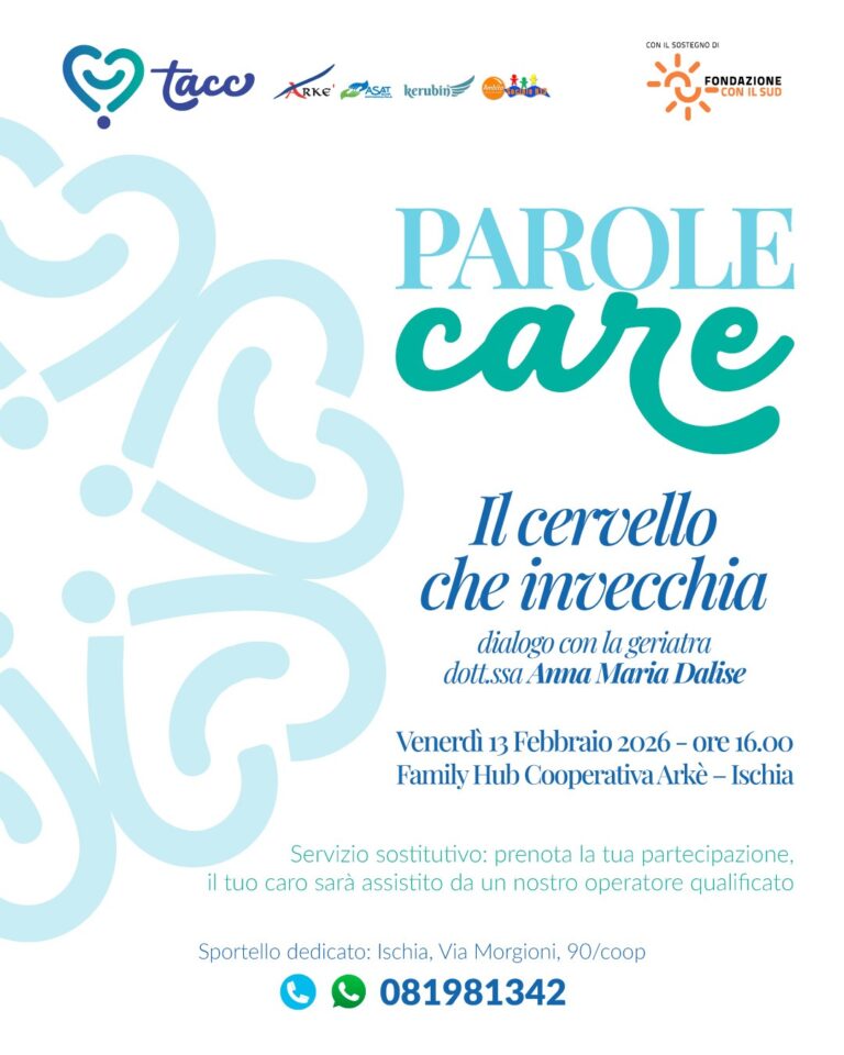 “Fragilità cognitive e sostegno ai caregiver: il progetto TACC si racconta” venerdì 13 febbraio