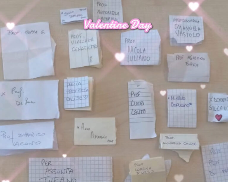 San Valentino al Mattei di Casamicciola: i bigliettini degli studenti raccontano le emozioni degli adolescenti