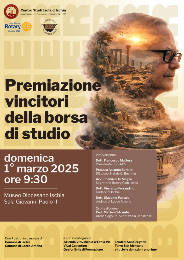 IL CENTRO STUDI ISOLA D’ISCHIA PREMIA I GIOVANI TALENTI DEL LICEO BUCHNER