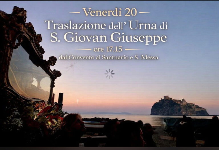 Ischia al via i Festeggiamenti in onore di San Giovan Giuseppe della Croce 