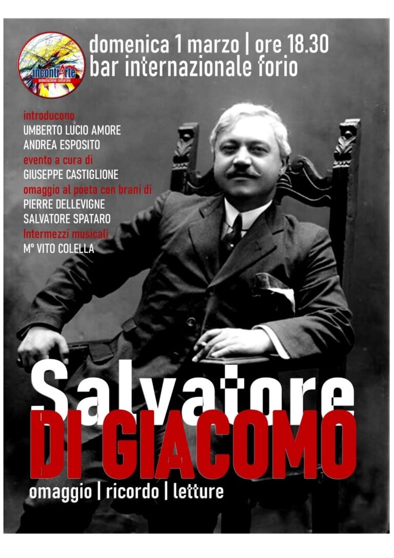 Omaggio a Salvatore Di Giacomo: una serata tra parole, note e ricordi a Forio 