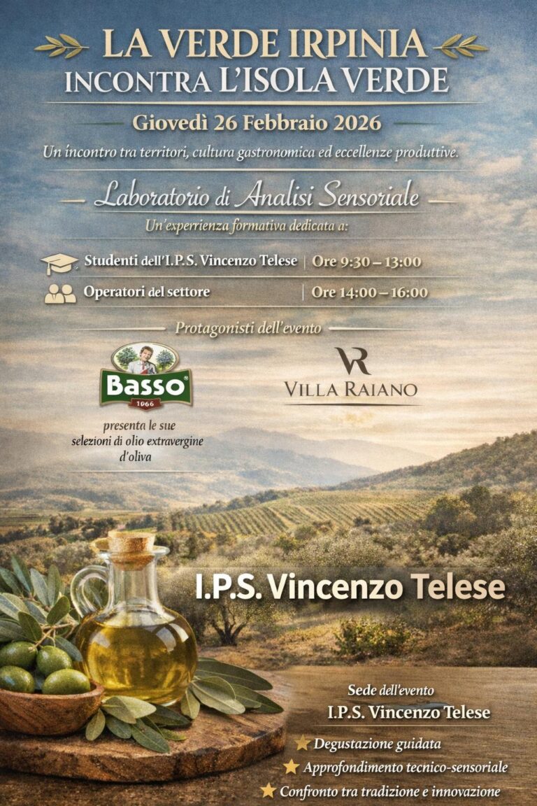 La Verde Irpinia incontra l’Isola Verde Giovedì 26 febbraio: il laboratorio al Telese di Ischia