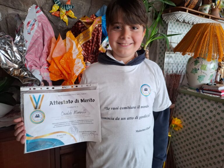 Ischia, Quando il coraggio ha il volto di un bambino: il riconoscimento ad Osvaldo, piccolo eroe dal cuore grande