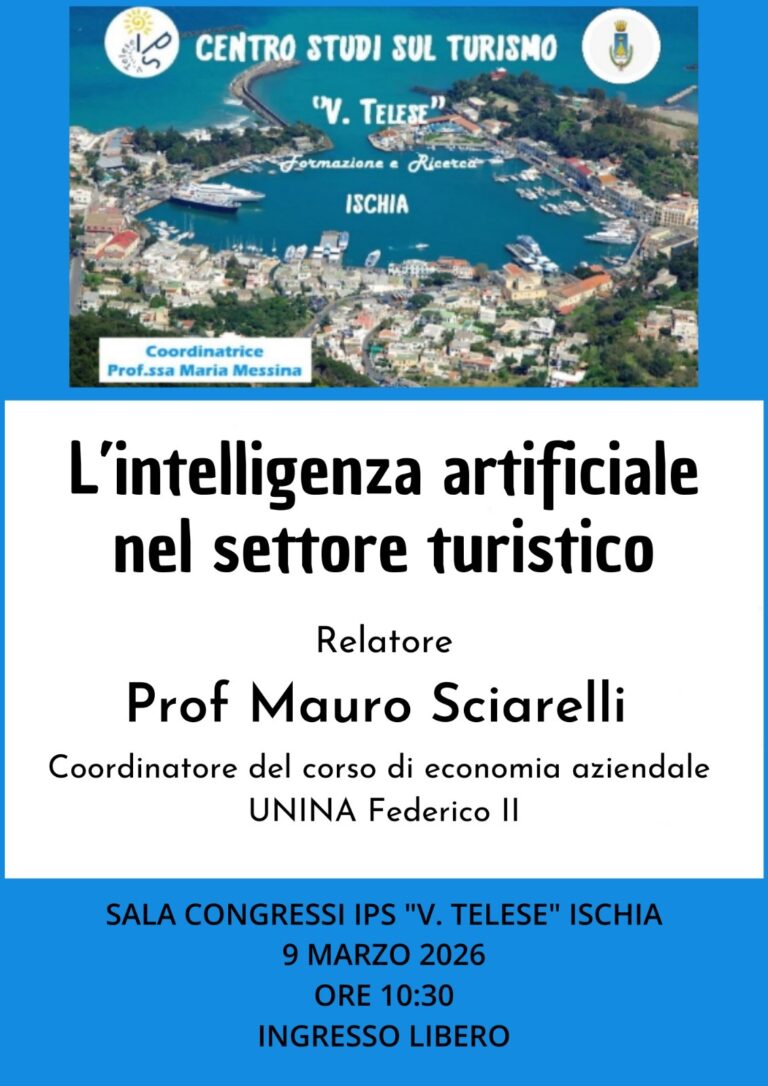 L’intelligenza artificiale al centro del dibattito: al “V. Telese” un incontro dedicato al futuro del turismo