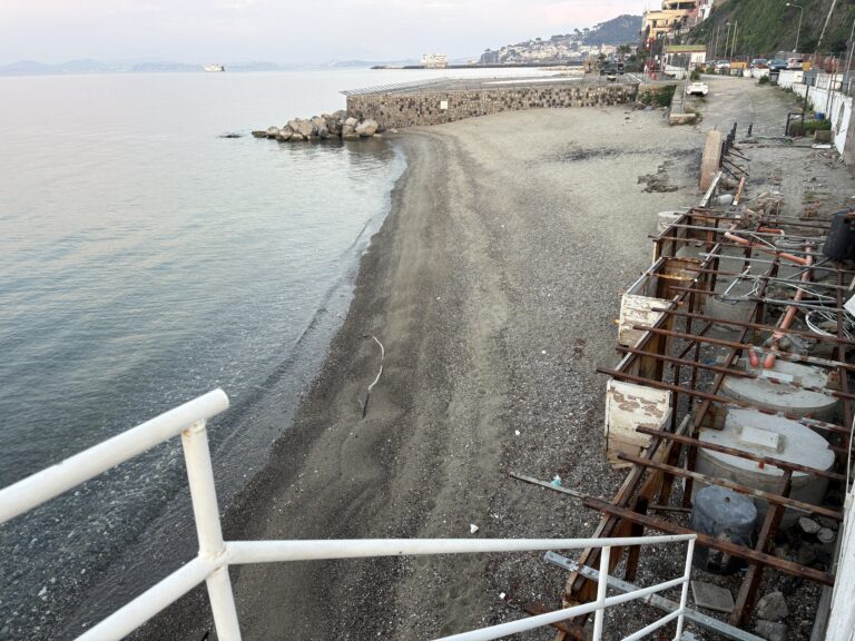 Casamicciola, al via dal 23 marzo il ripristino dell’arenile alla Fundera