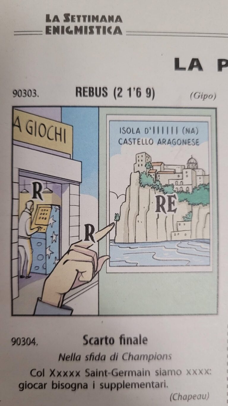 L’isola di Ischia diventa un rebus… da settimana enigmistica