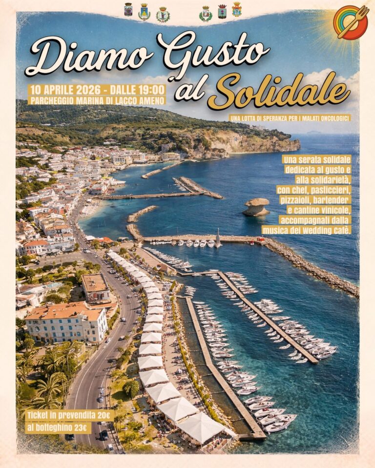 Lacco Ameno, torna “Diamo Gusto al Solidale”: serata di sapori e musica per sostenere i malati oncologici