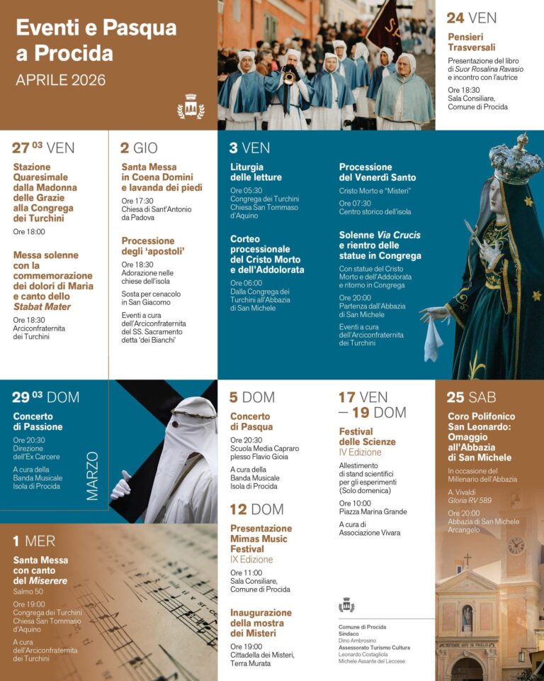 Pasqua a Procida: un’occasione di vivere l’identità dell’isola 