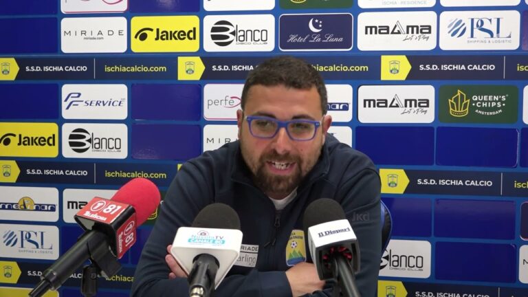 ISCHIA K.O., CORINO: IL 3-0 CI HA TAGLIATO LE GAMBE, MA MERITO ALL’OLBIA
