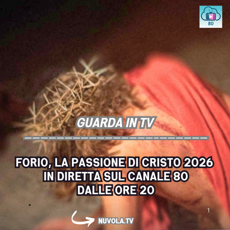 Guarda in Tv sul canale 80 La Passione di Cristo di Forio, venerdì 3 aprile dalle ore 20