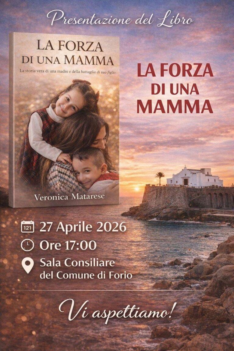 A FORIO LA PRESENTAZIONE DEL LIBRO “LA FORZA DI UNA MAMMA” DI VERONICA MATARESE 